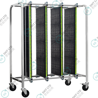 High ESD Index 10⁶ 10⁹ Ω Flat Insertion Type Slot Plate Guidance SMT ESD PCB Storage Cart Trolley for ESD Protection